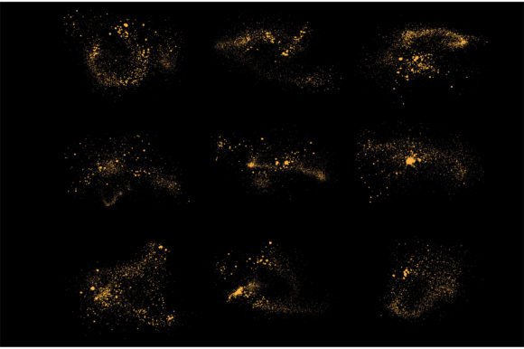 Download Festive Glow Effect Gold Glitter Set - Effect Collection