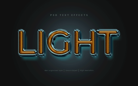 Download Light Glow Editable Text Effect PSD - Effect Collection