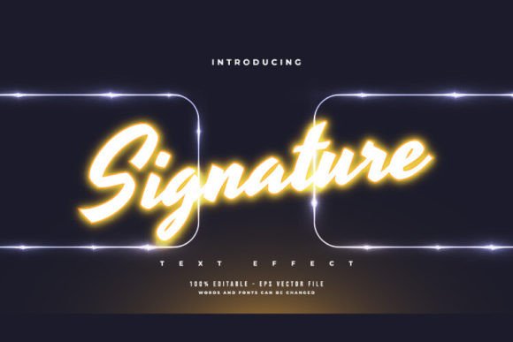 Download Glowing Orange Neon Light Text Effect - Effect Collection