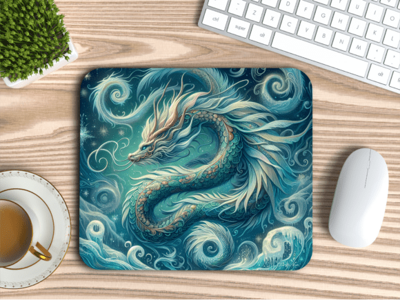 Download Mythical Sea Serpent Dragon Mousepad PNG - Serpent Collection