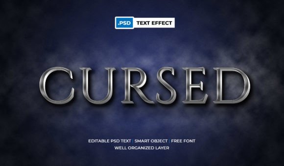 Download Cursed Psd Text Effect Editable Hallowen - Effect Collection
