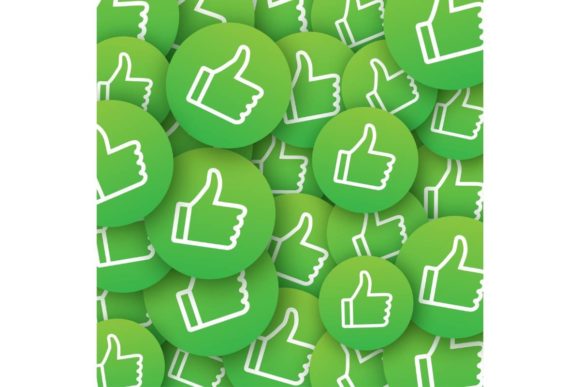 Download Like Round Sticker Pattern. Social Netwo - Social Collection