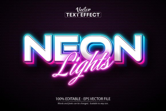 Download Neon Text Effect, Editable Neon Light - Effect Collection