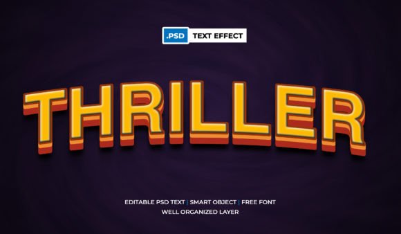 Download Thriller Text Effect Halloween Theme Psd - Effect Collection