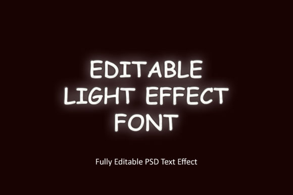 Download Editable Light Effect Font - Effect Collection
