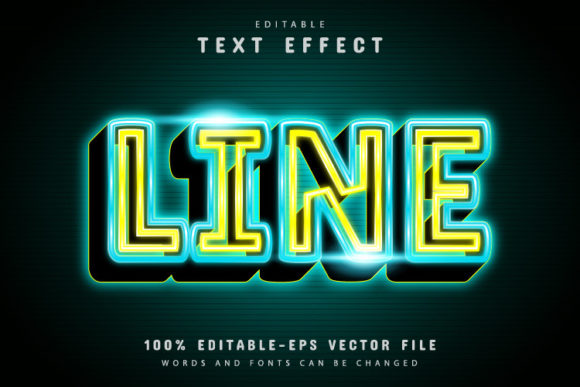 Download Neon Line Text Effect - Effect Collection