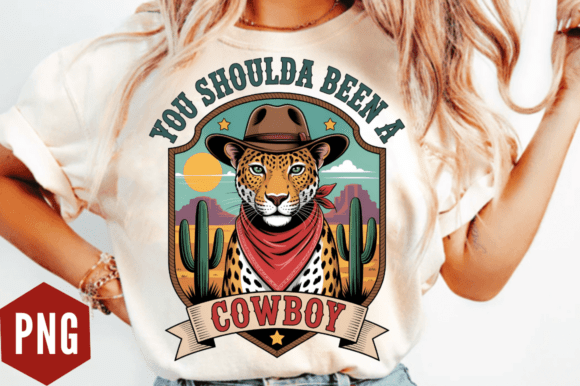 Download Leopard Cowboy Western PNG Design - Premium Resources