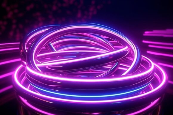 Download Futuristic Background Neon Effects Dark - Effect Collection
