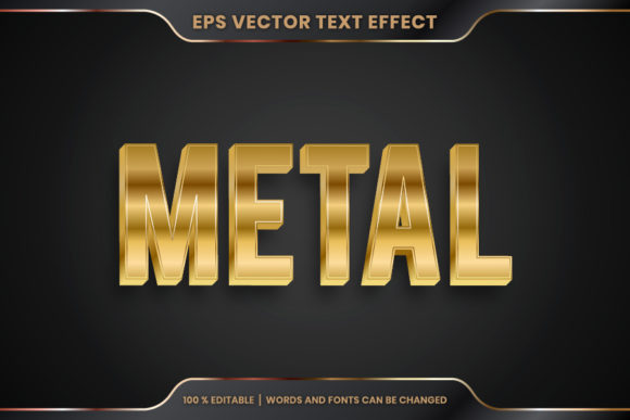 Download Metal Word, Text Effect Editable Style - Effect Collection