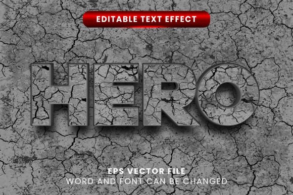Download 3d Grunge Cracked Hero Text Effect - Effect Collection
