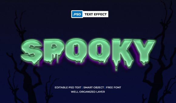 Download Spooky Text Effect Halloween Theme Psd - Effect Collection