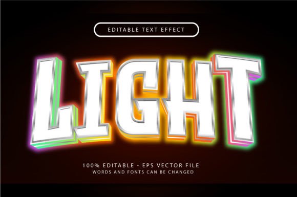 Download Light 3d Text Effect with Light Effect - Effect Collection