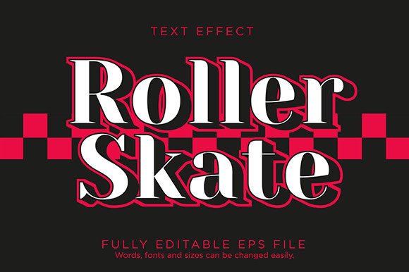 Download Roller Skate Text Effect Font Type - Effect Collection