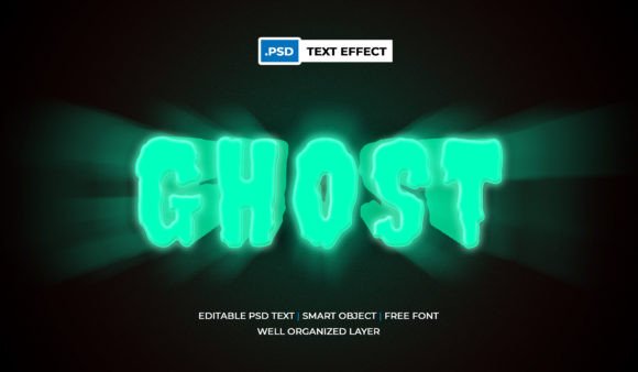 Download Ghost Text Effect Halloween Theme Psd - Effect Collection