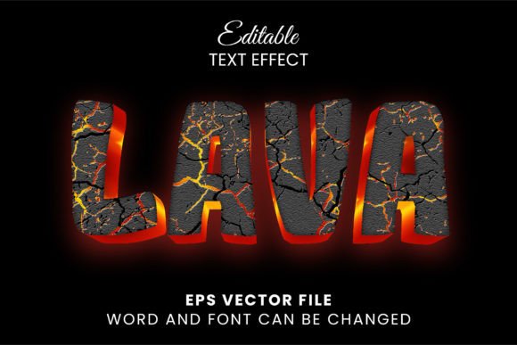 Download 3D Lava Vector Text Effect - Effect Collection