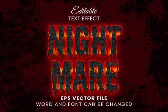 Download Neon Glow Nightmare Vector Text Effect - Effect Collection