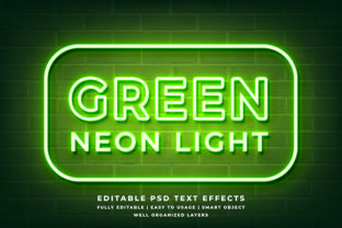 Download Green Neon 3d Text Effect Mockup - Effect Collection