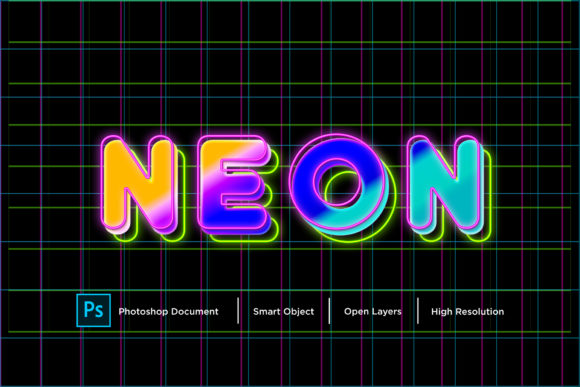 Download Neon Text Effect Layer Style - Effect Collection