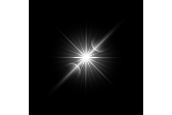 Download White Glow Effect. Realistic Glare Light - Effect Collection