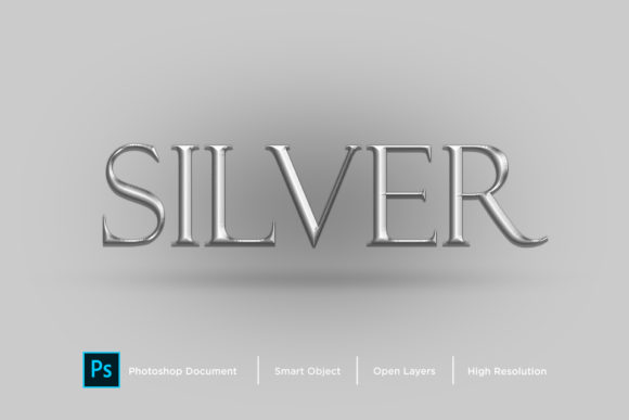 Download Silver Text Effect Layer Style - Effect Collection