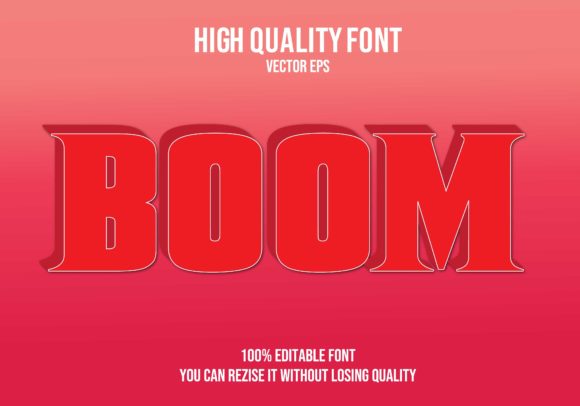 Download Boom Text Effect, Type, Typography, Illu - Effect Collection
