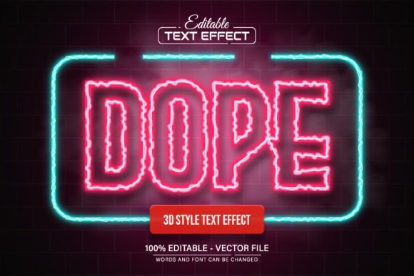 Download Dope Pink Line Neon Light Text Effect - Effect Collection
