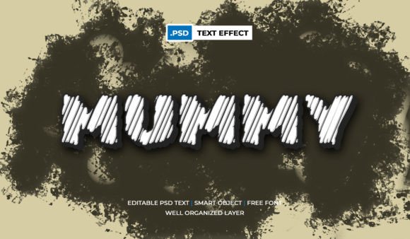 Download Mummy Text Effect Halloween Theme Psd - Effect Collection