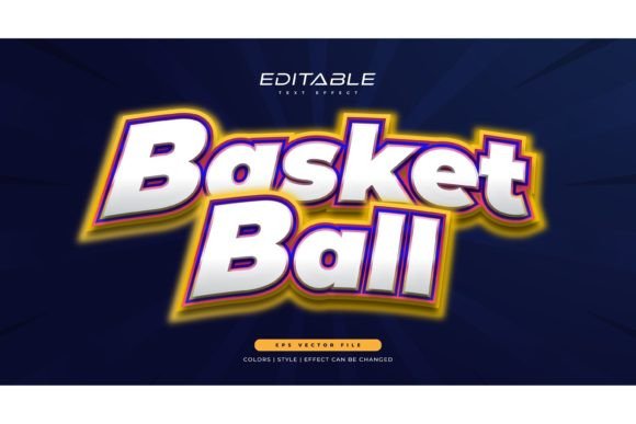 Download Basketball Text Style with Glow Effect - Effect Collection