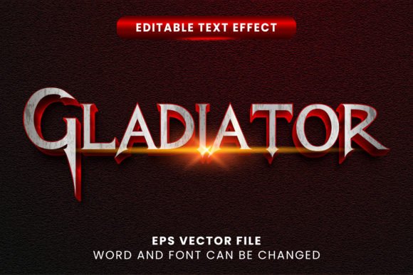 Download Gladiator Vector Text Effect - Effect Collection