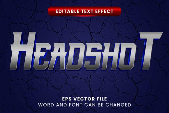 Download 3d Silver Metallic Headshot Text Effect - Effect Collection