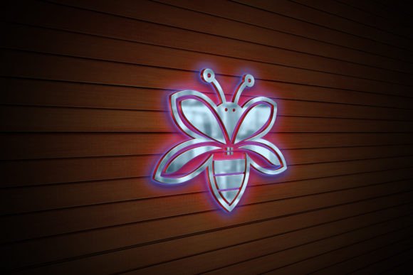 Download Wood Texture Neon Logo Effect Mockup - Effect Collection