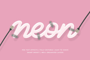 Download White Neon 3d Text Effect Mockup - Effect Collection