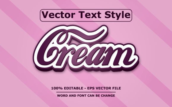 Download CREAM EDITABLE TEXT EFFECT STYLE - Effect Collection