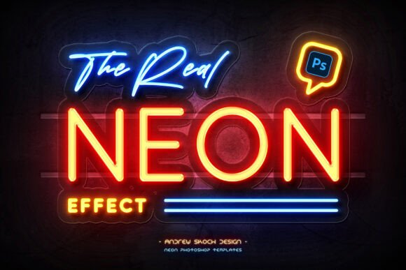 Download Real Neon Photoshop Effect - Effect Collection