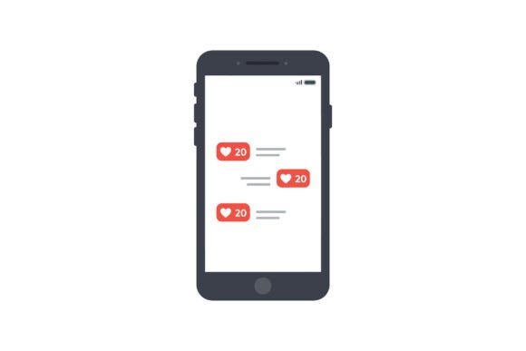 Download Smartphone with Social Media Notificatio - Social Collection