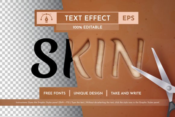 Download Skin Text Effect, Graphic Style - Effect Collection
