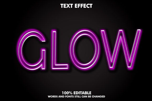 Download Editable Text Effect - Glow Effect - Effect Collection