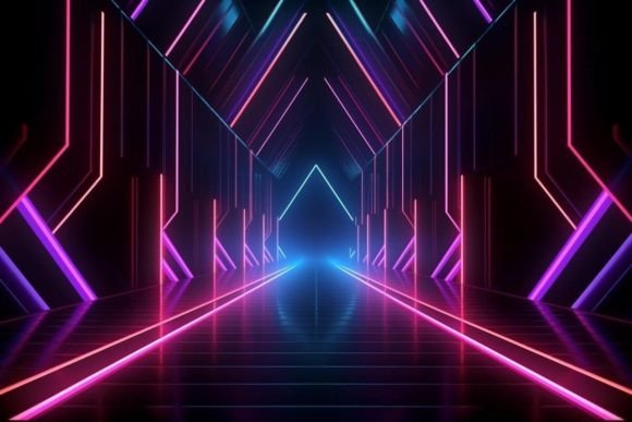 Download Futuristic Background Neon Effects Dark - Effect Collection